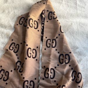 Gucci scarf brown beige - wool cachemire